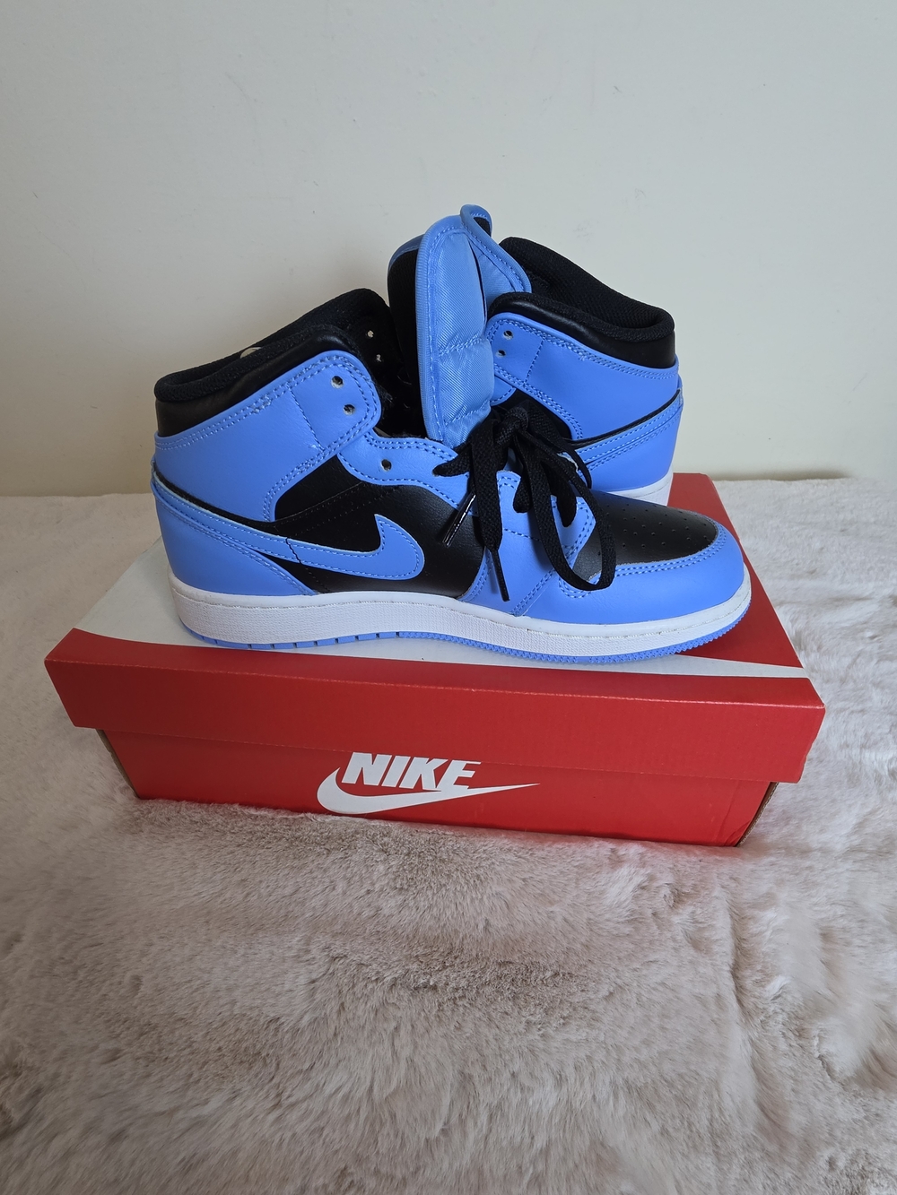 Nike Air Jordan 1 High Top Sneakers - Blue & Black